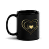 Load image into Gallery viewer, Signal Heart Black Glossy Mug