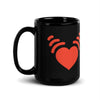 Load image into Gallery viewer, Signal Heart Black Glossy Mug