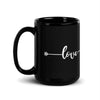 Love Black Glossy Mug
