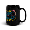 Choose Peace Black Glossy Mug