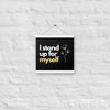 Original Artwork |Empower your space with self-assertion and style | I Stand Up for Myself - Poster with Hangers