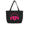 Load image into Gallery viewer, Heart That Listens Large organic tote bag