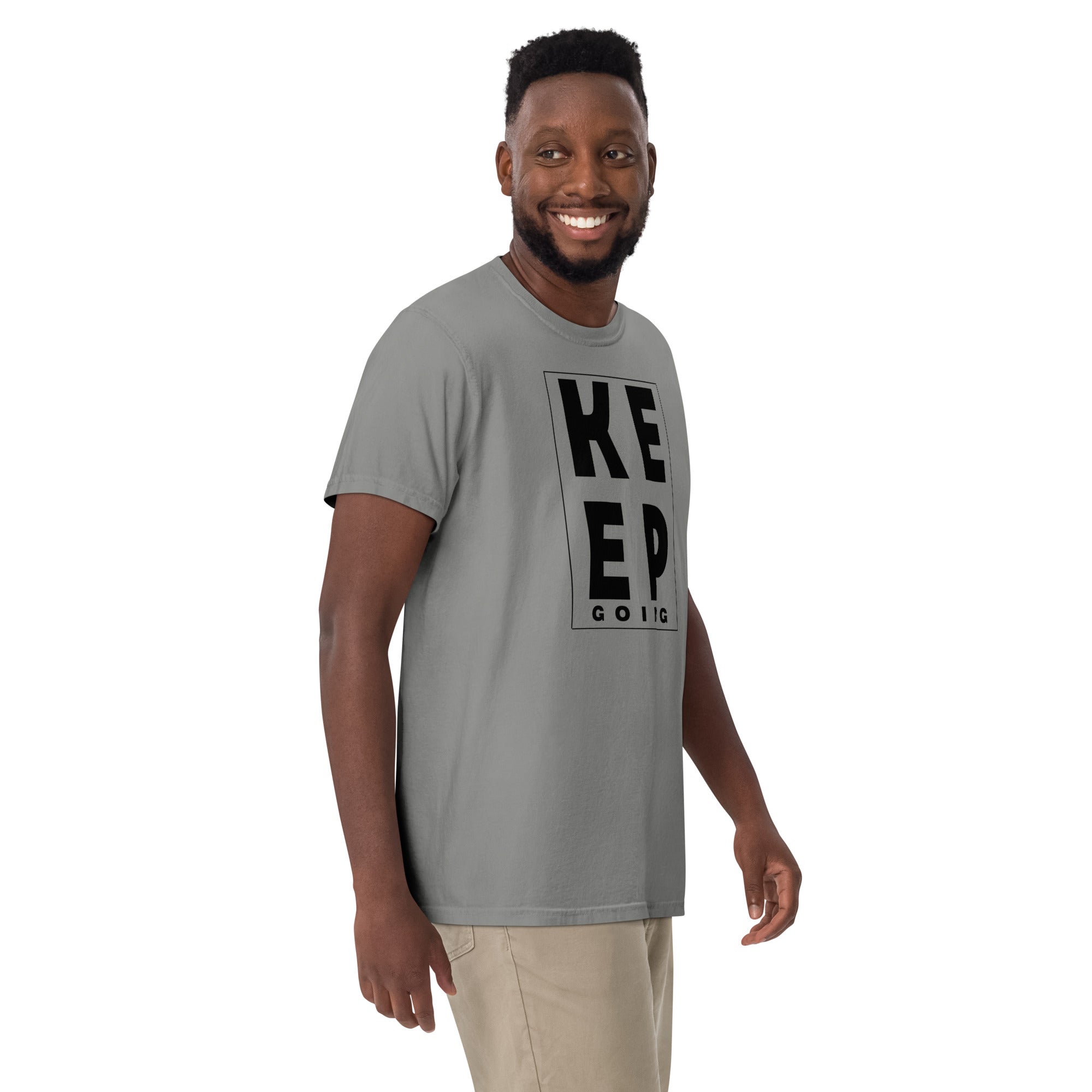 Keep Going Men’s garment-dyed heavyweight t-shirt