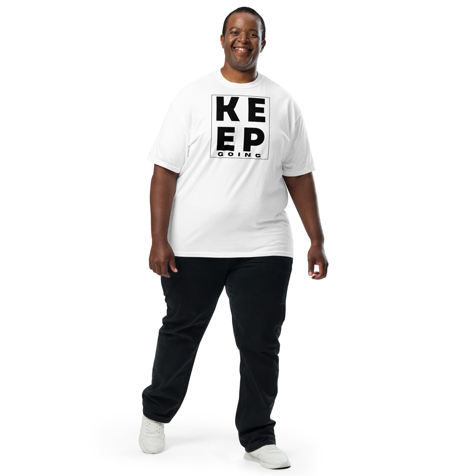 Keep Going Men’s garment-dyed heavyweight t-shirt