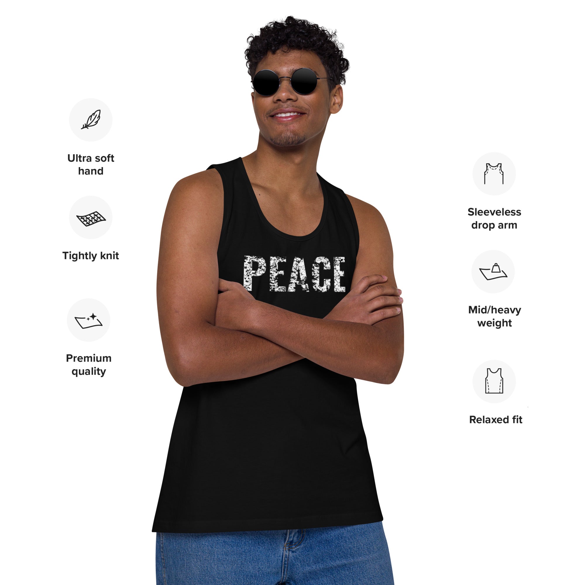 PEACE Men’s premium tank top