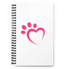 Paw Heart Spiral notebook