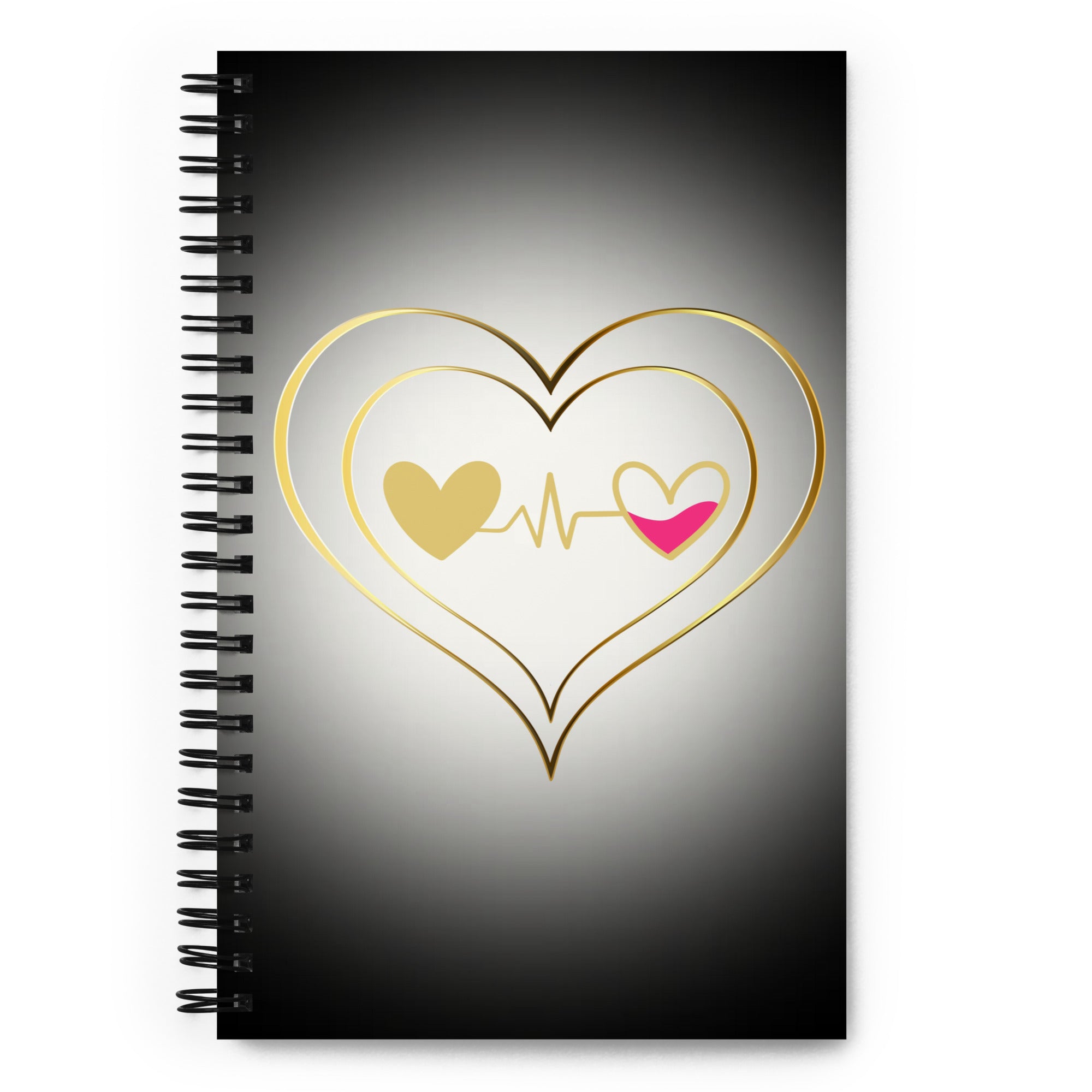Connected Heart Spiral notebook