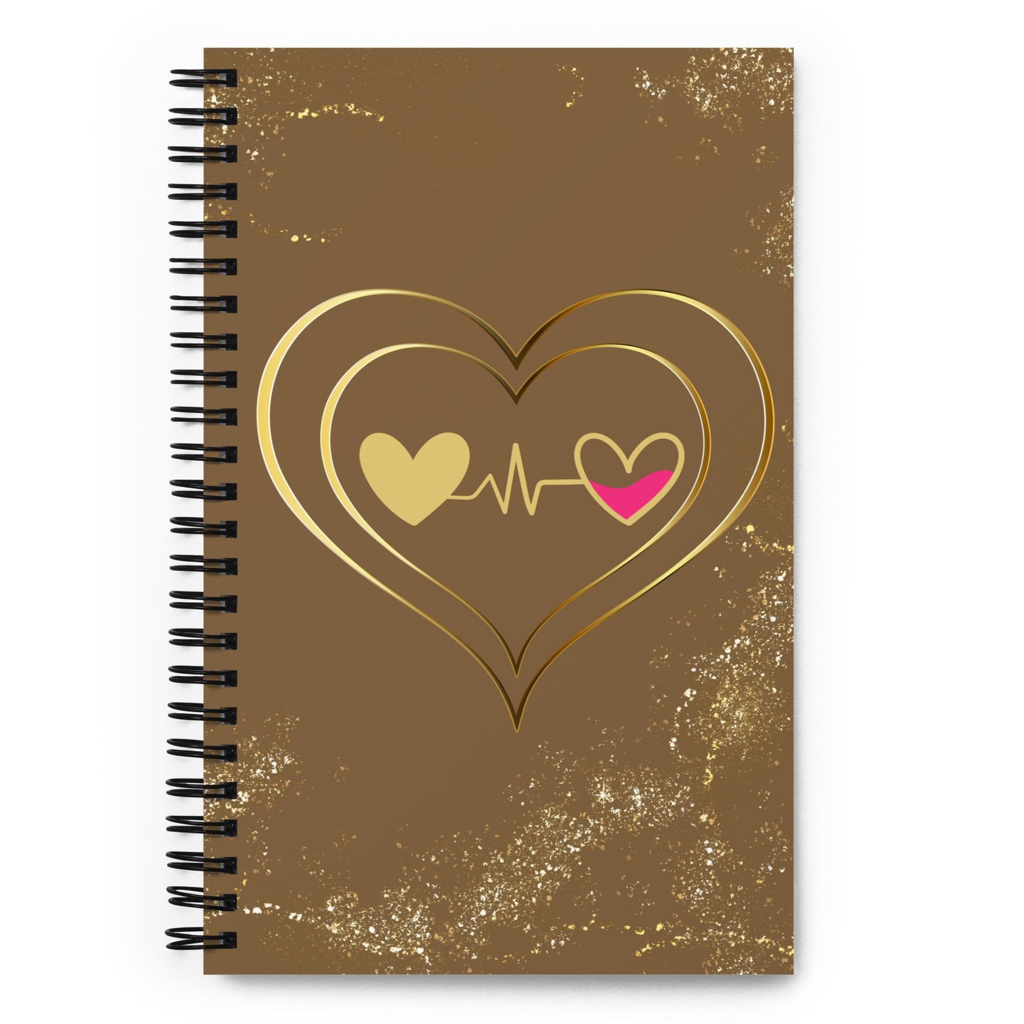 Connected Heart Spiral notebook
