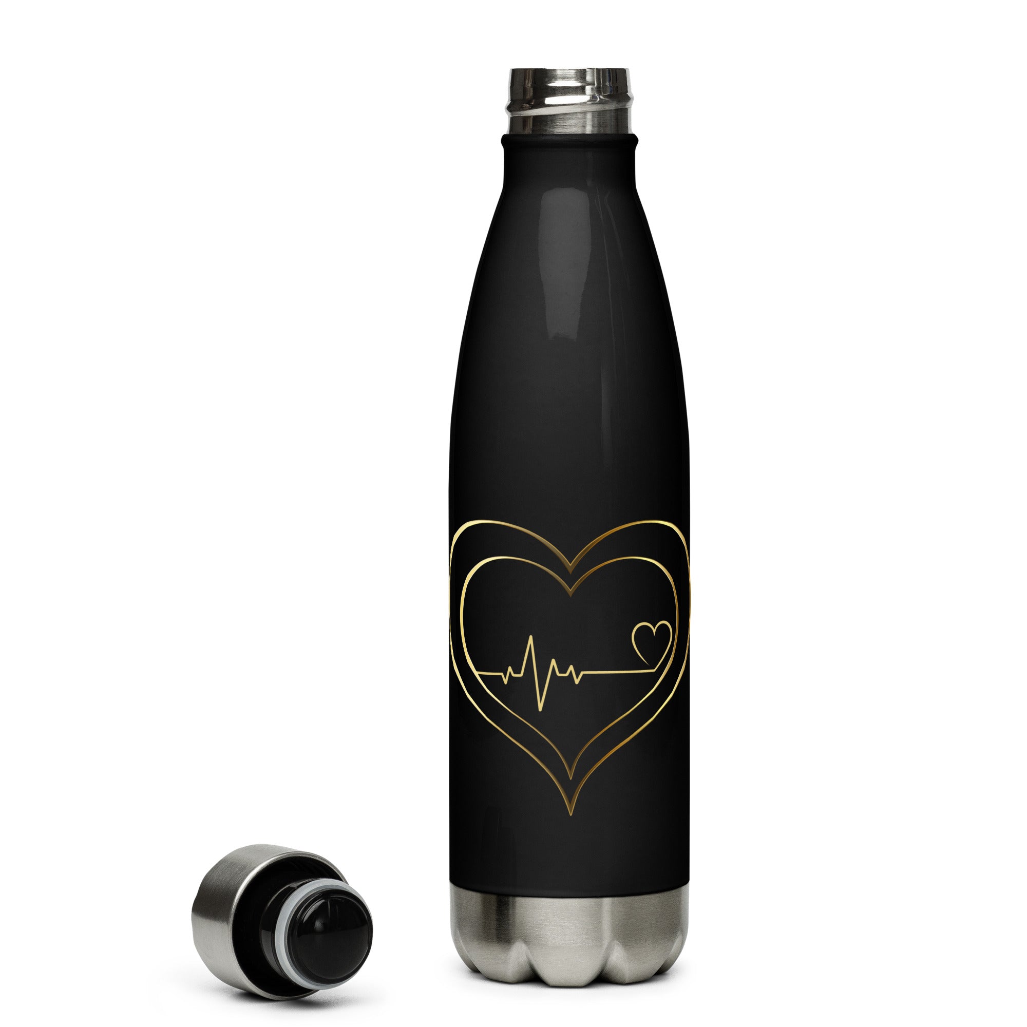 Heart That Beats Stainless steel water bottle