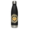 Golden Heart Stainless steel water bottle