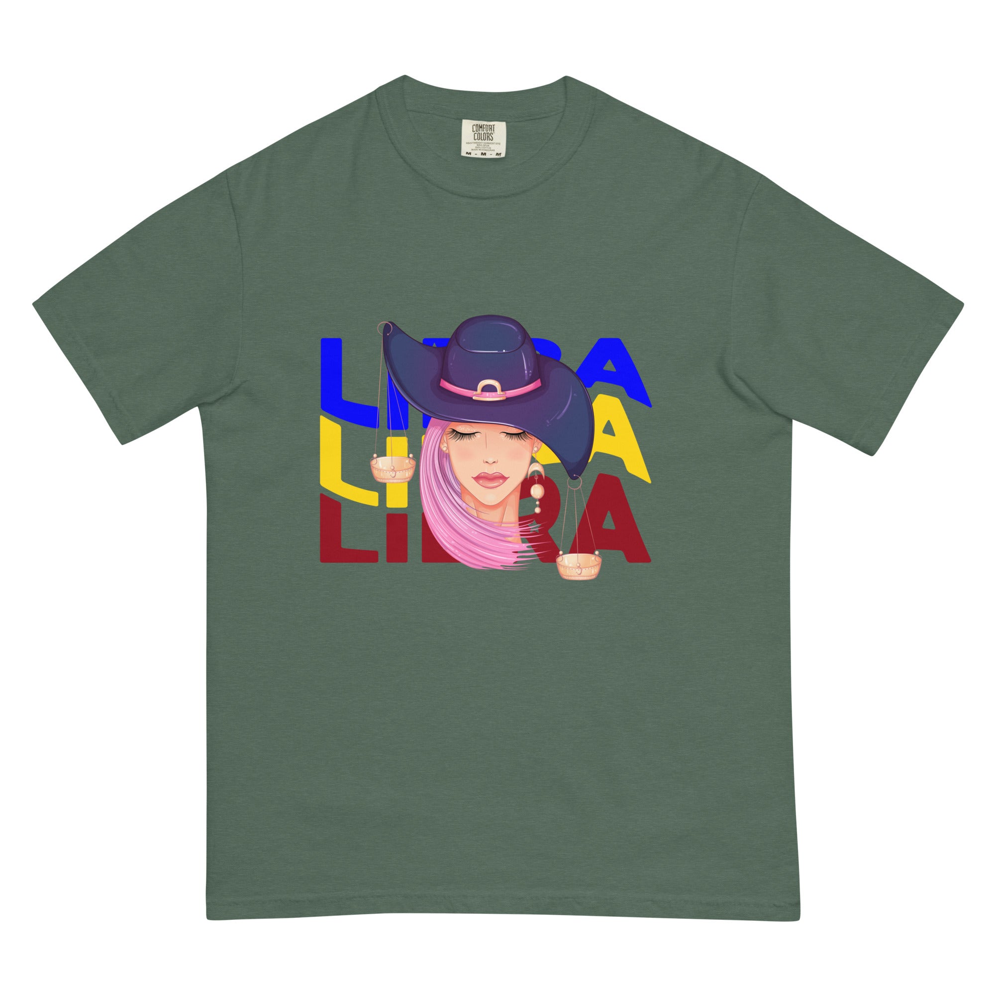 Libra Unisex garment-dyed heavyweight t-shirt