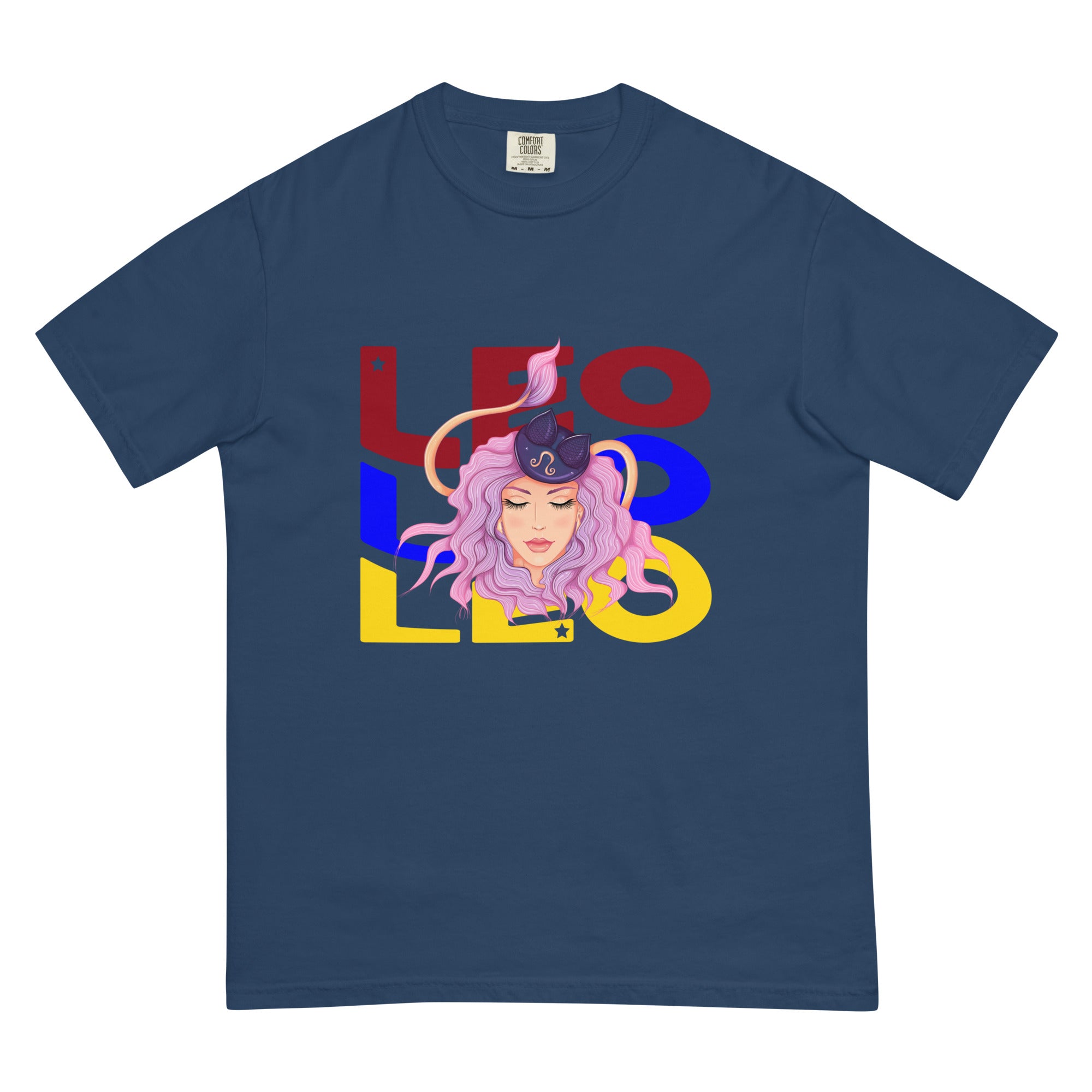 Leo Unisex garment-dyed heavyweight t-shirt
