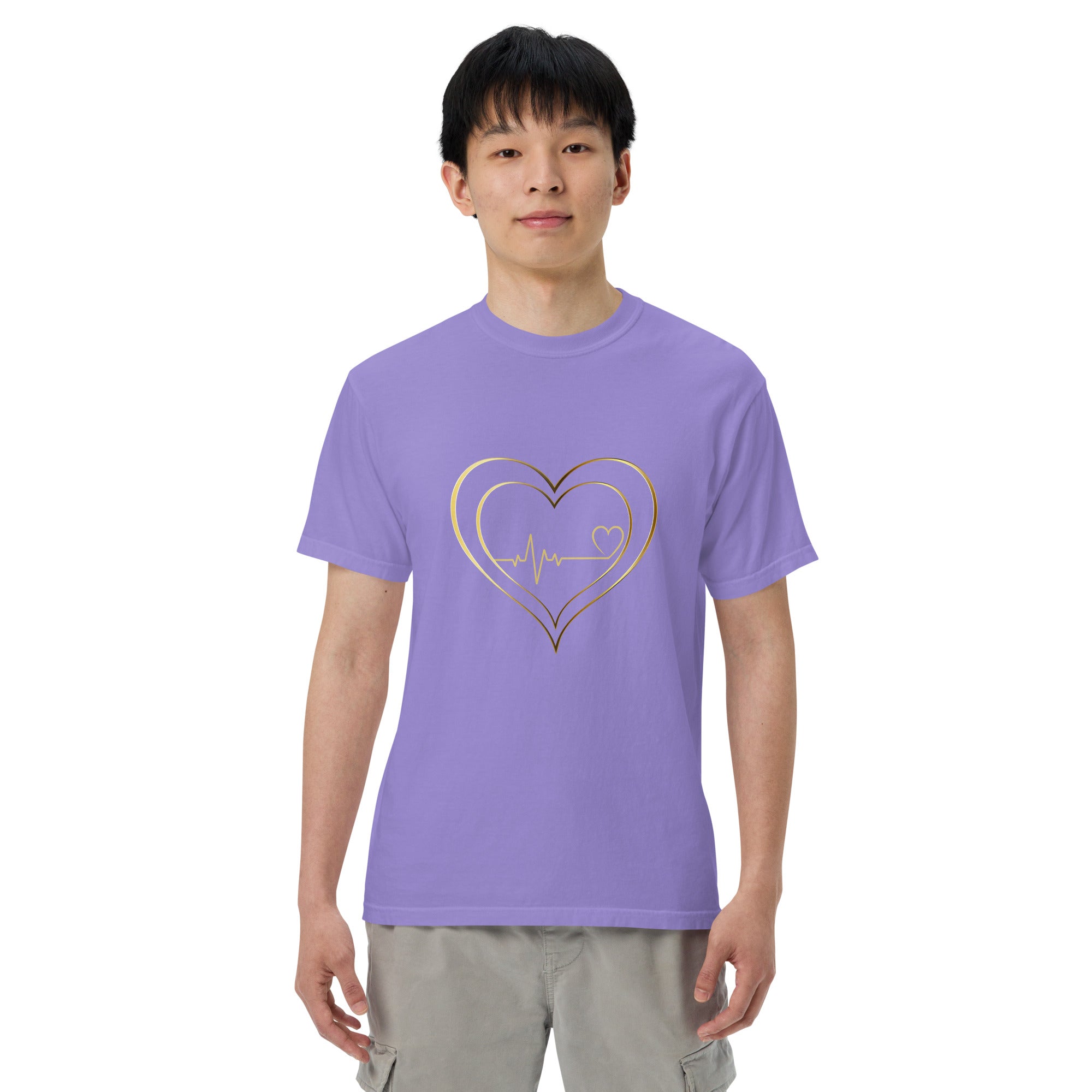 Beating Heart Unisex garment-dyed heavyweight t-shirt