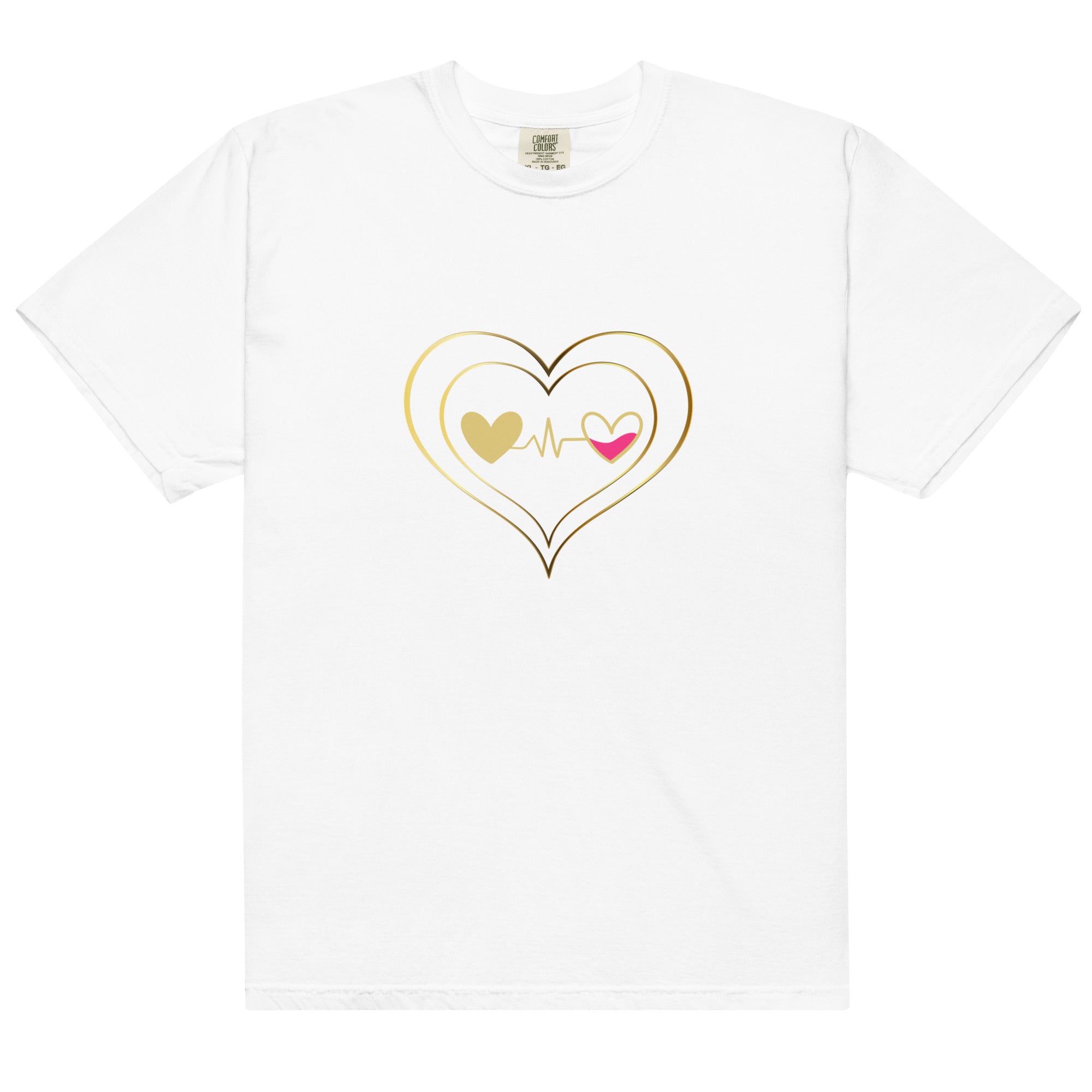 Connected Heart Unisex garment-dyed heavyweight t-shirt