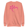 Load image into Gallery viewer, Paw Heart Unisex Premium Sweatshirt
