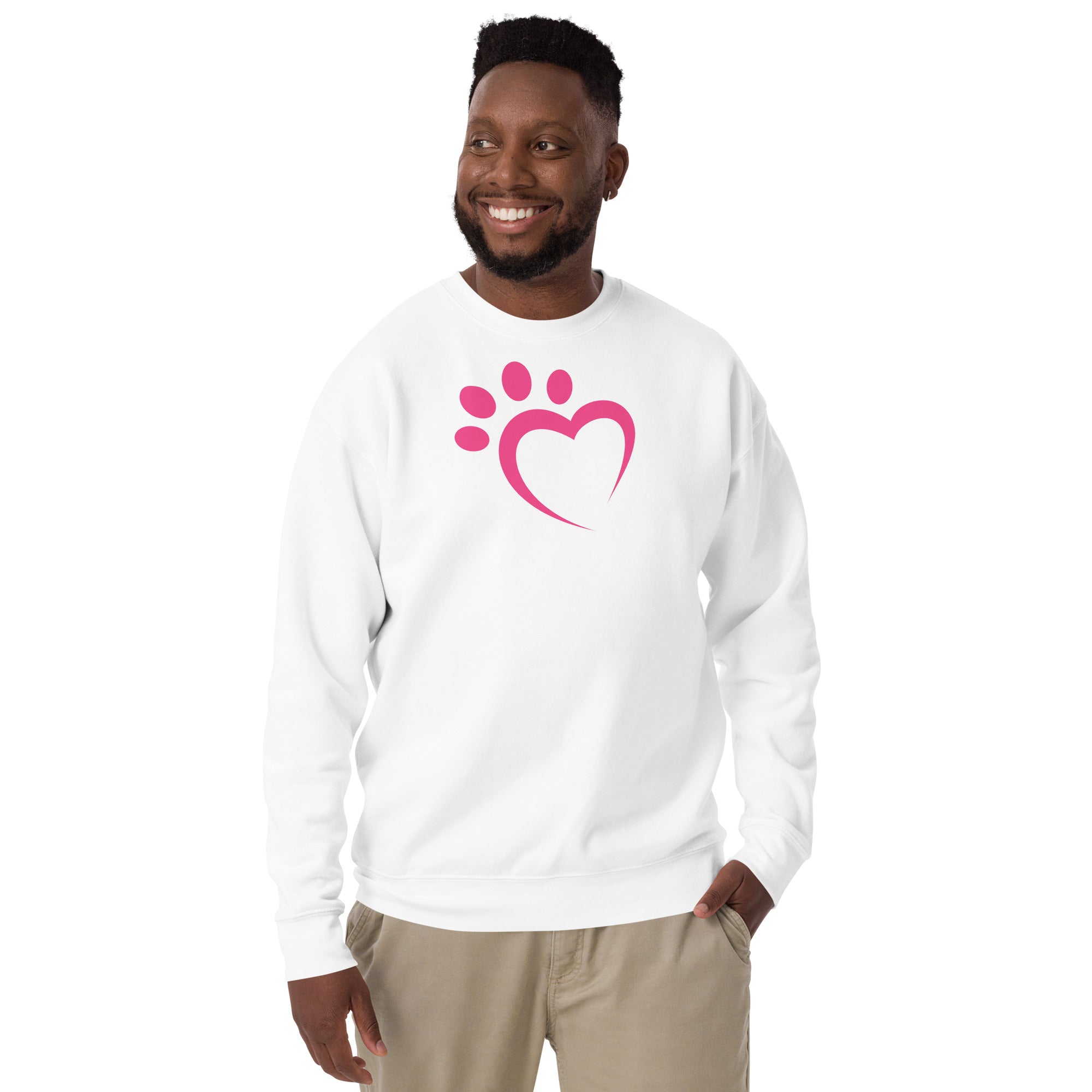 Paw Heart Unisex Premium Sweatshirt