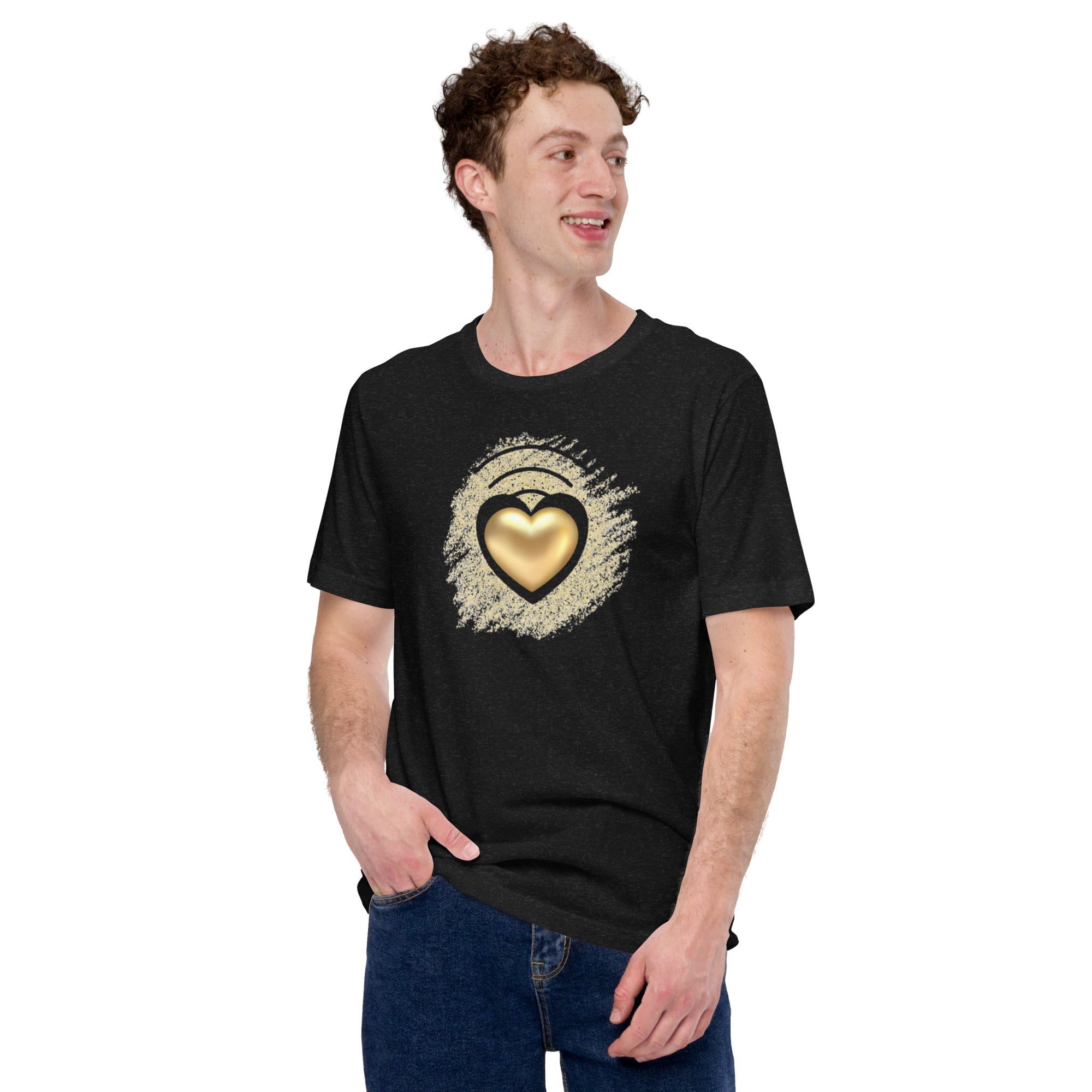 Golden Heart Unisex t-shirt
