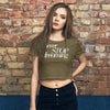 Load image into Gallery viewer, Never Stop Dreaming Women’s Crop Tee