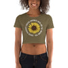 Load image into Gallery viewer, Choose Positivity Choose Happiness Women’s Crop Tee