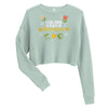 Load image into Gallery viewer, I Live From A Place Of Abundance Crop Sweatshirt