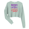 Load image into Gallery viewer, Happines Is Not Out There, It&#39;s In You Crop Sweatshirt