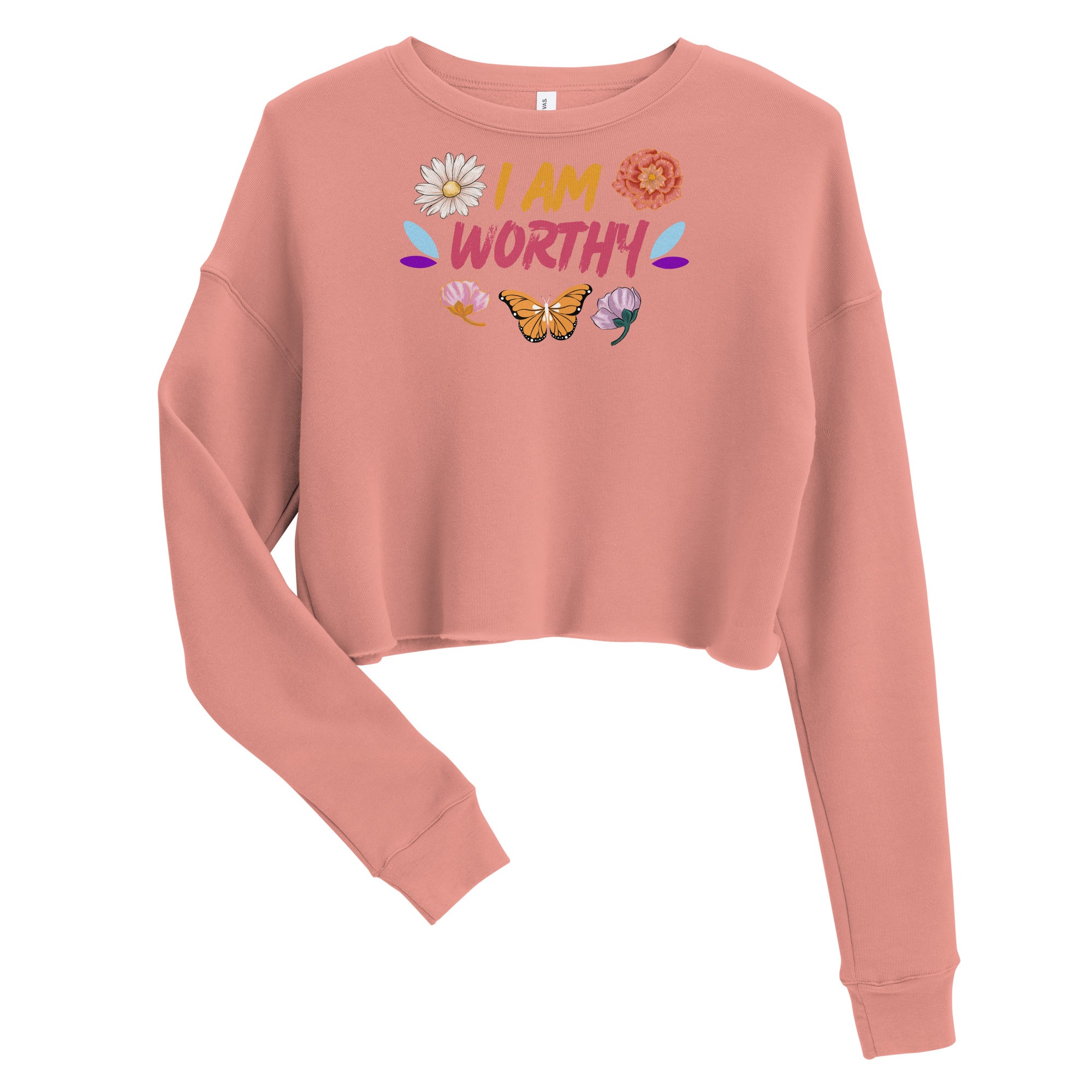 I Am Worthy Crop Sweatshirt