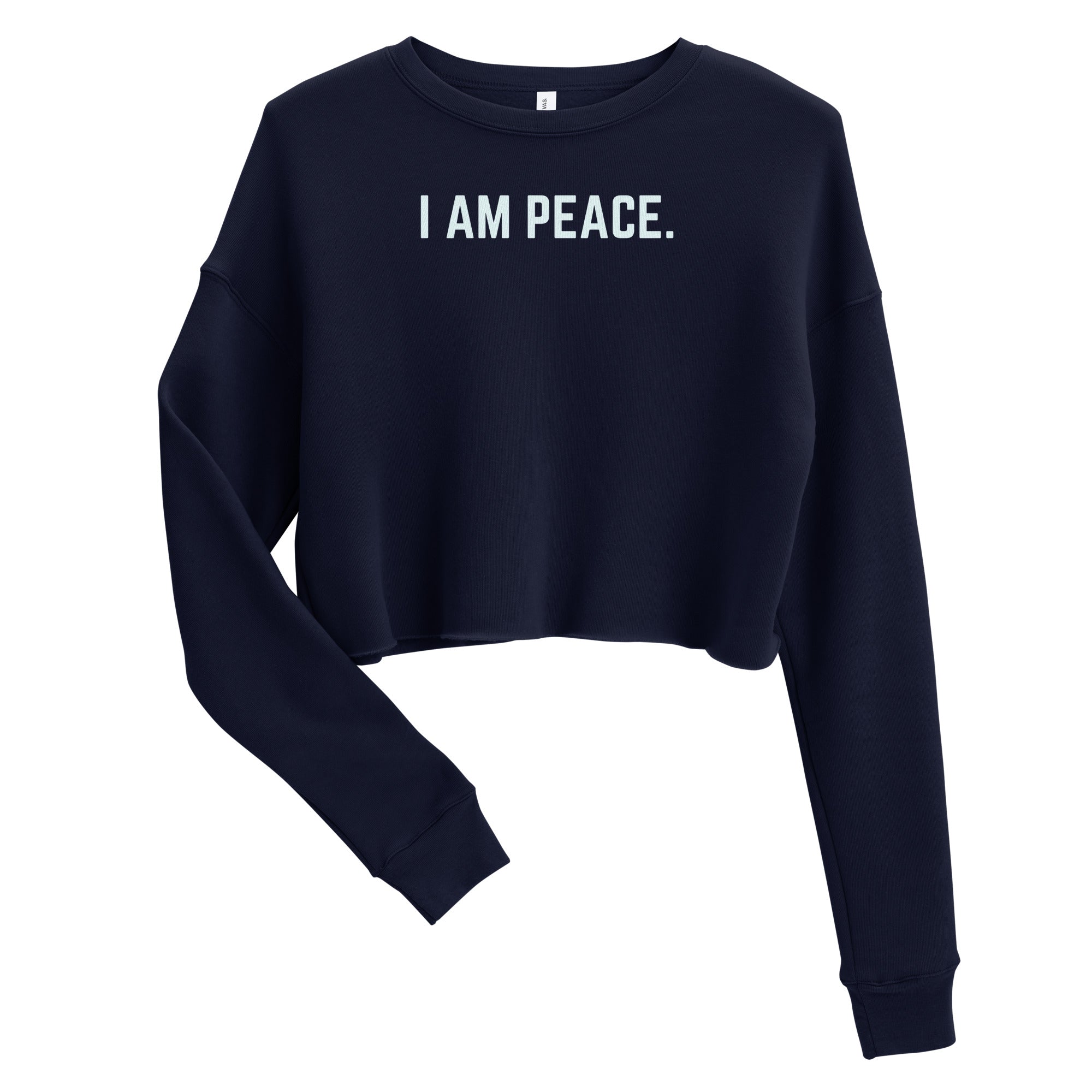 I Am Peace Crop Sweatshirt