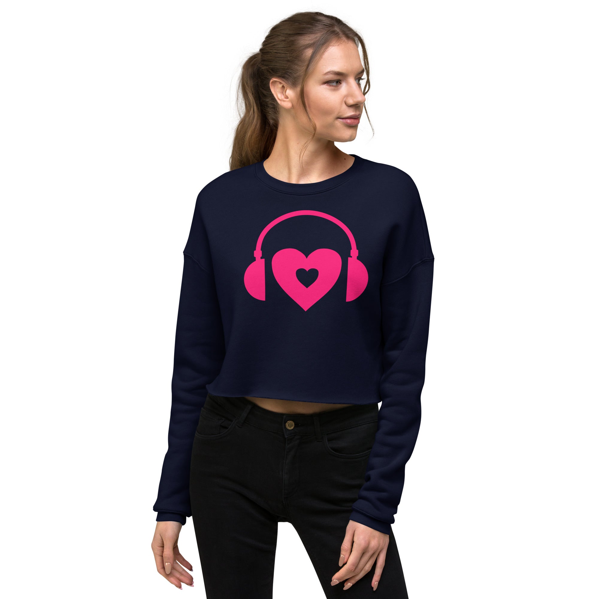 Heart That Listens Crop Sweatshirt