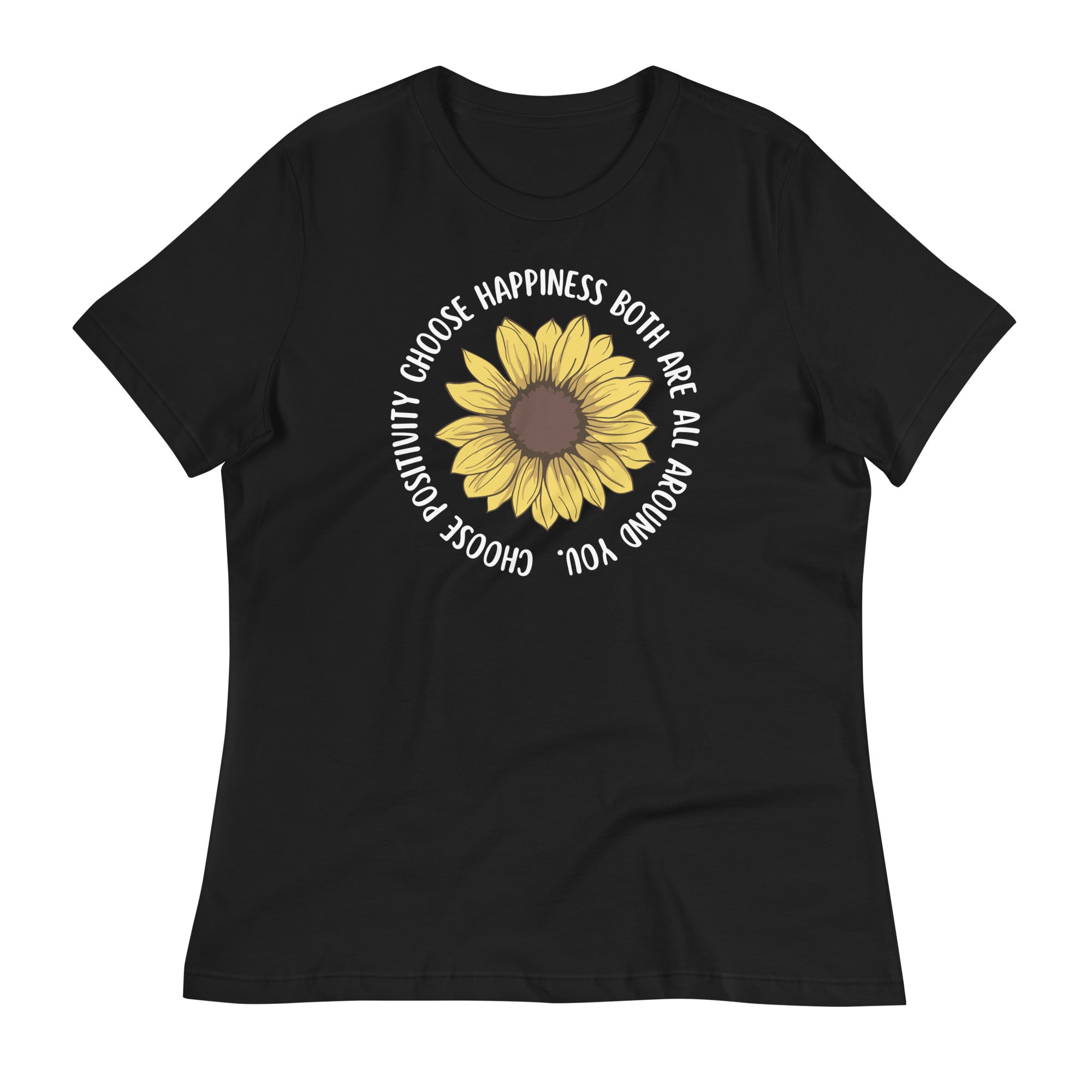 Choose Positivity Sunflower Women's Relaxed T-Shirt