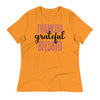 Load image into Gallery viewer, Thankful Grateful Blessed Women&#39;s Relaxed T-Shirt